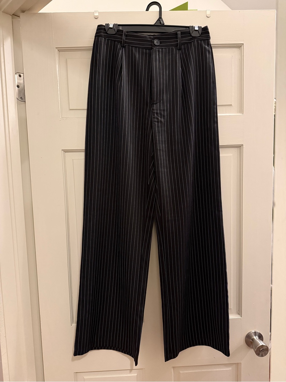 Women’s Black Pinstripe Dress Pants
